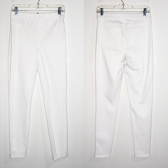 Spanx Jean-ish legging white pull on stretch legging M - Picture 1 of 13